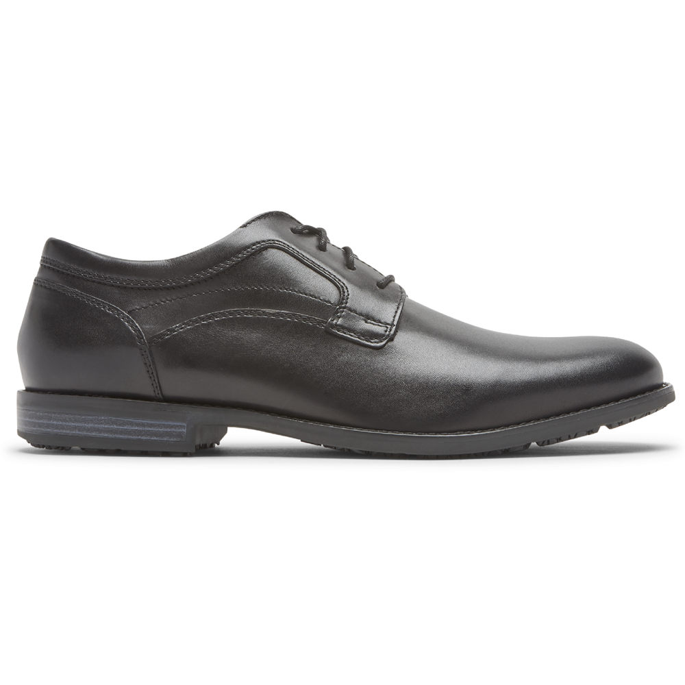 Rockport Oxfords For Mens Black - Dustyn Plain Toe - CR3028461